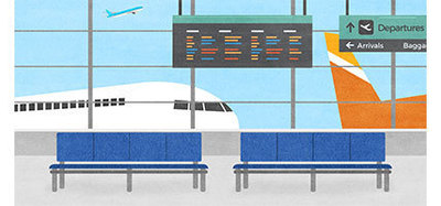 공항 - 대기석